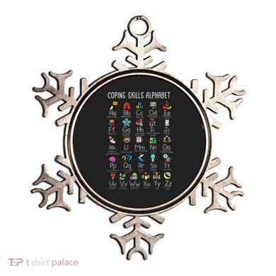 Counselor Coping Skills Alphabet Mental Health Awareness Ornament