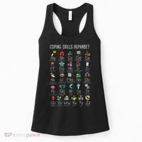 Counselor Coping Skills Alphabet Mental Health Awareness Women's Tank Top thumb 0