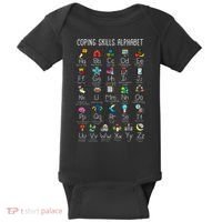 Counselor Coping Skills Alphabet Mental Health Awareness Baby Bodysuit thumb 0