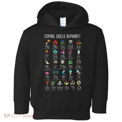 Counselor Coping Skills Alphabet Mental Health Awareness Toddler Hoodie