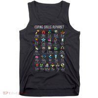 Counselor Coping Skills Alphabet Mental Health Awareness Tank Top thumb 0