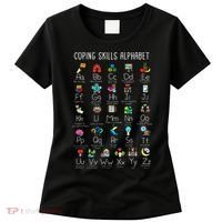 Counselor Coping Skills Alphabet Mental Health Awareness Women's T-Shirt thumb 0