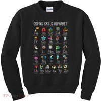 Counselor Coping Skills Alphabet Mental Health Awareness Kids Sweatshirt thumb 0
