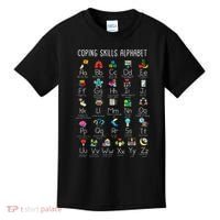 Counselor Coping Skills Alphabet Mental Health Awareness Kids T-Shirt thumb 0
