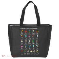 Counselor Coping Skills Alphabet Mental Health Awareness Tote Bag thumb 0