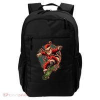 Cool Christmas Skateboarding Santa Claus Backpack thumb 0