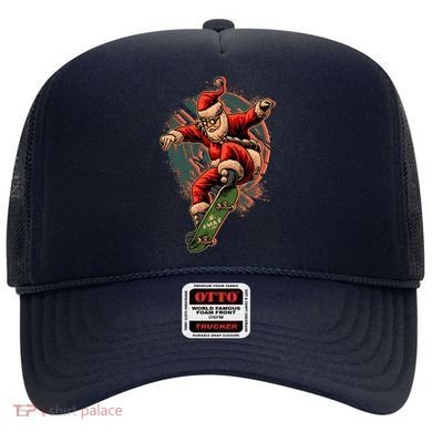 Cool Christmas Skateboarding Santa Claus Hat