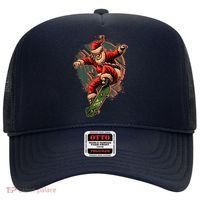 Cool Christmas Skateboarding Santa Claus Hat thumb 0