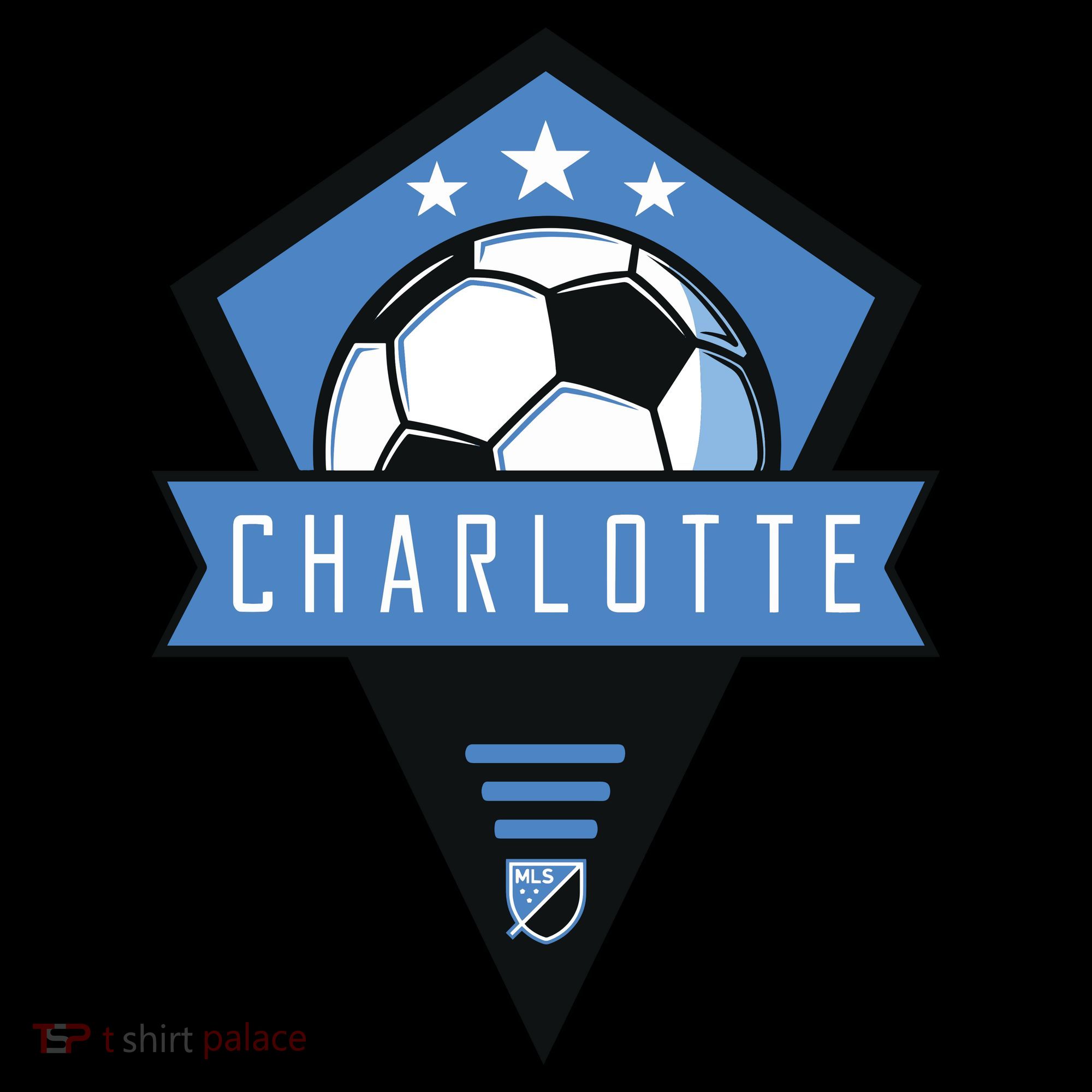 Cool Charlotte Soccer Jersey USA-Made Doggie Bandana