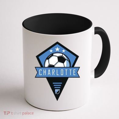 Cool Charlotte Soccer Jersey Coffee Mug back