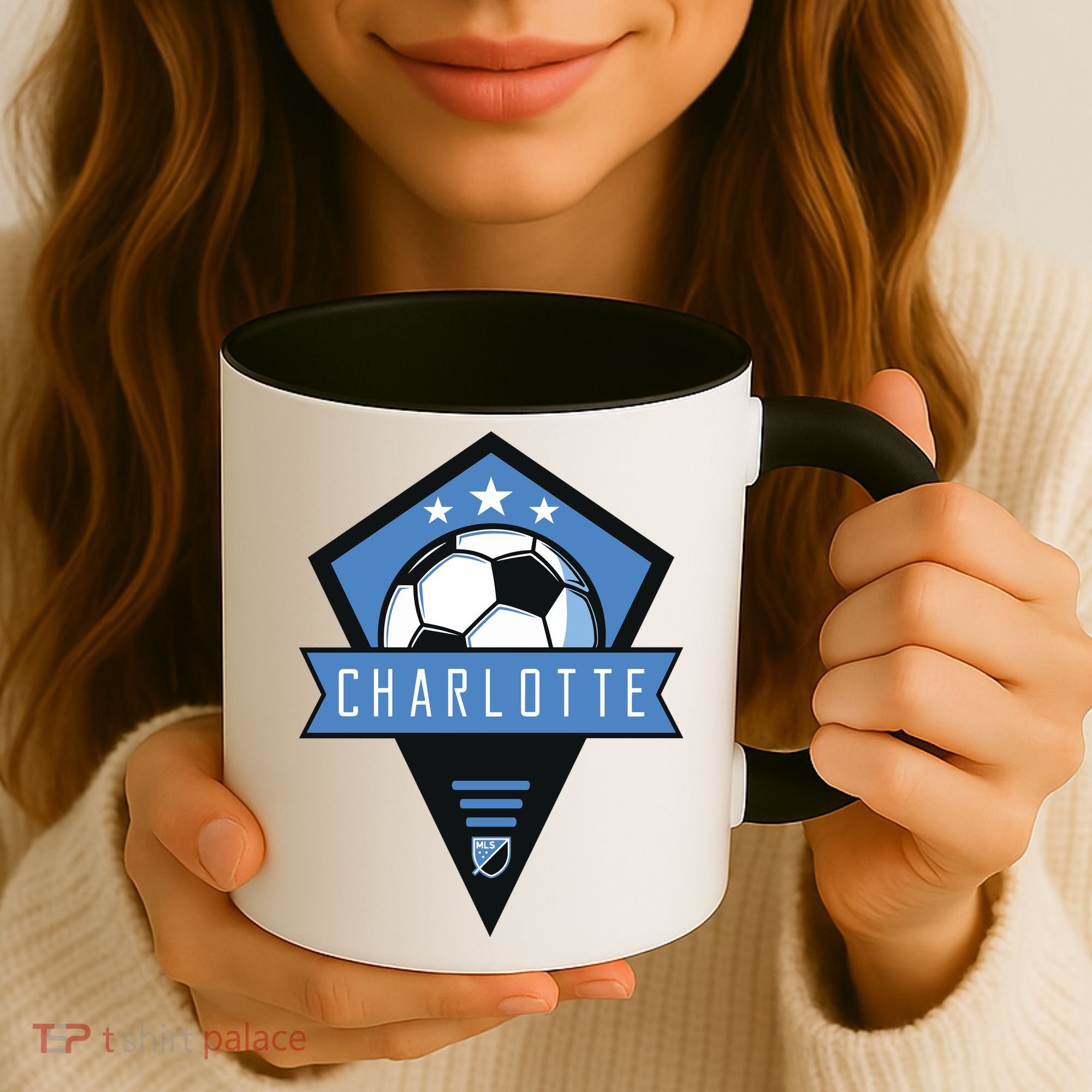Cool Charlotte Soccer Jersey Coffee Mug