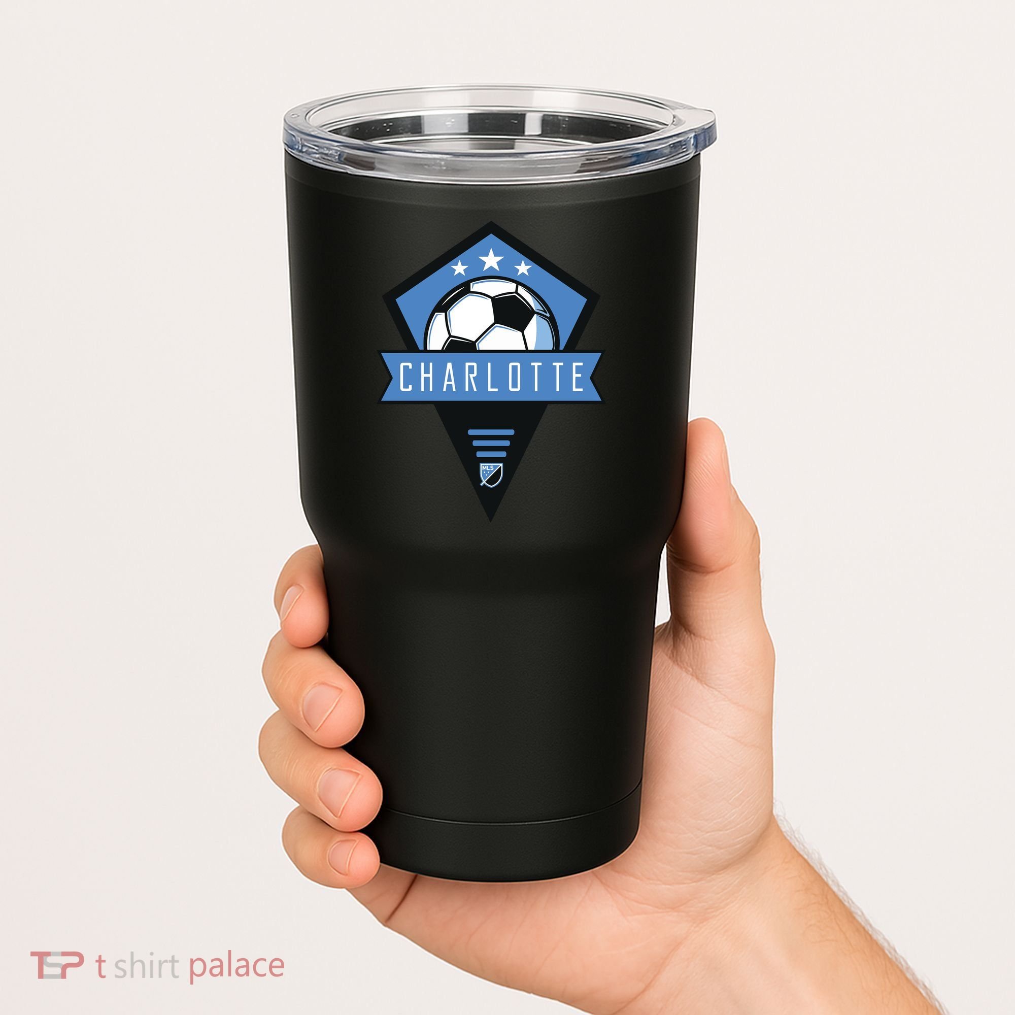 Cool Charlotte Soccer Jersey Tumbler