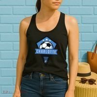 Cool Charlotte Soccer Jersey Women's Tank Top thumb 2