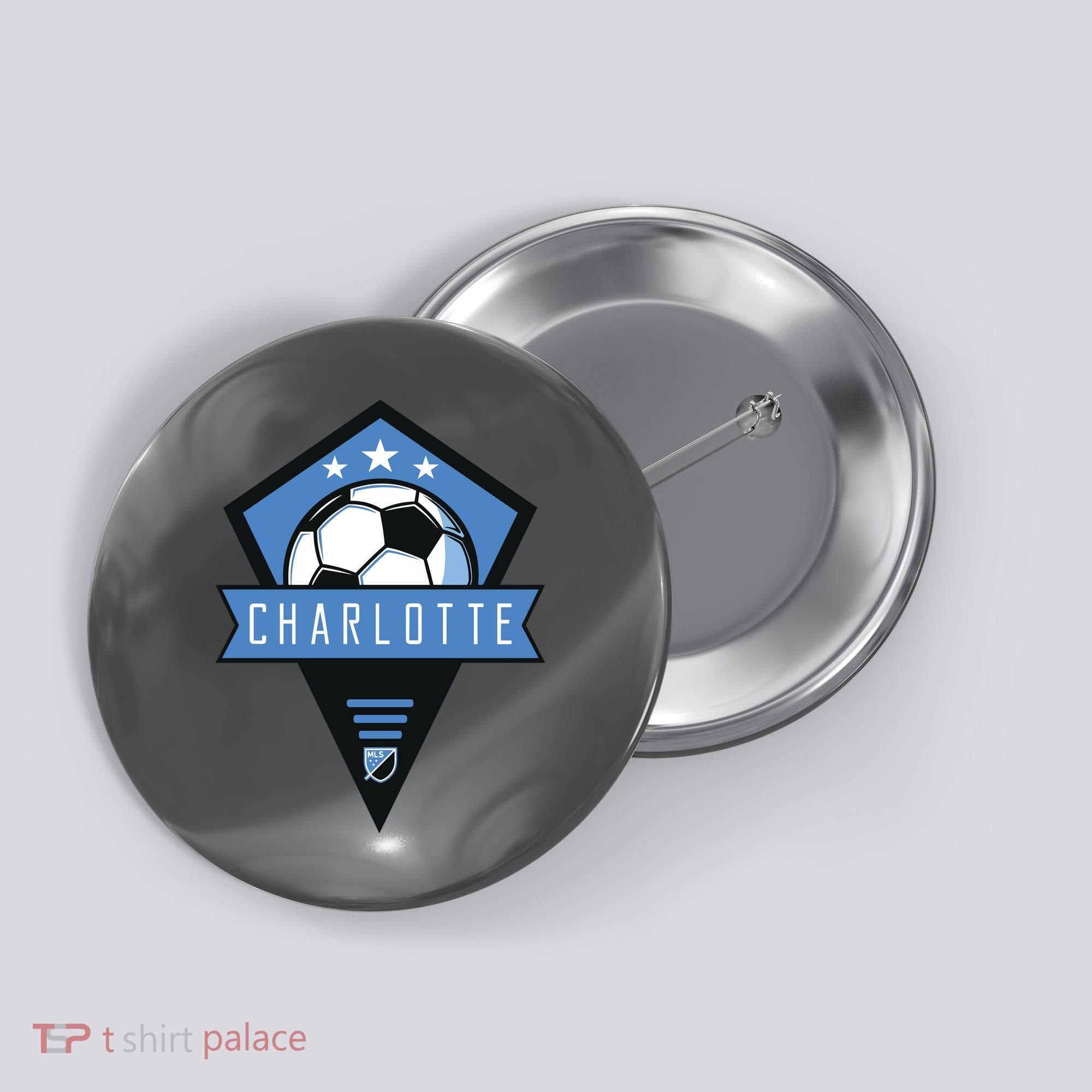 Cool Charlotte Soccer Jersey Button