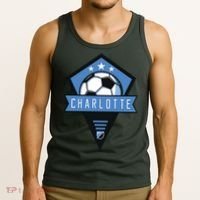 Cool Charlotte Soccer Jersey Tank Top thumb 3