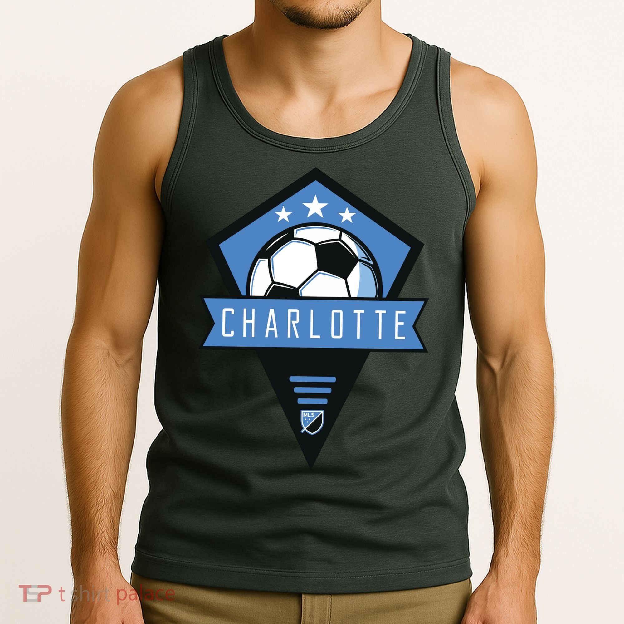 Cool Charlotte Soccer Jersey Tank Top