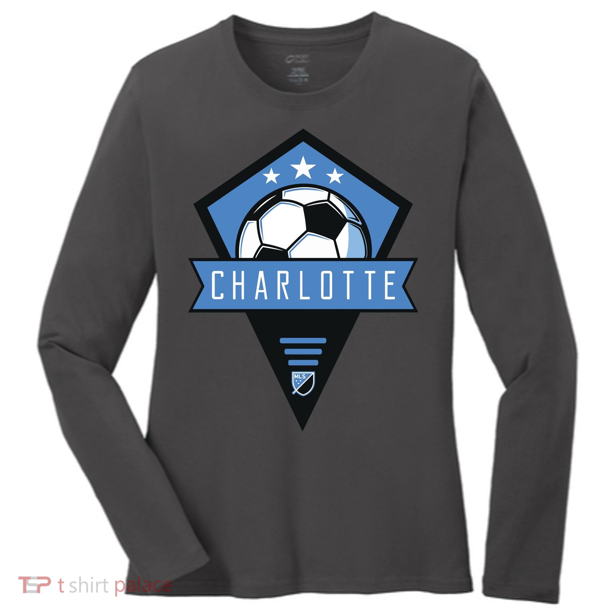 Cool Charlotte Soccer Jersey Women's Long Sleeve Shirt