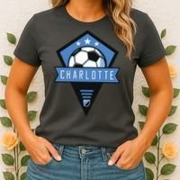 Cool Charlotte Soccer Jersey Women's T-Shirt thumb 2