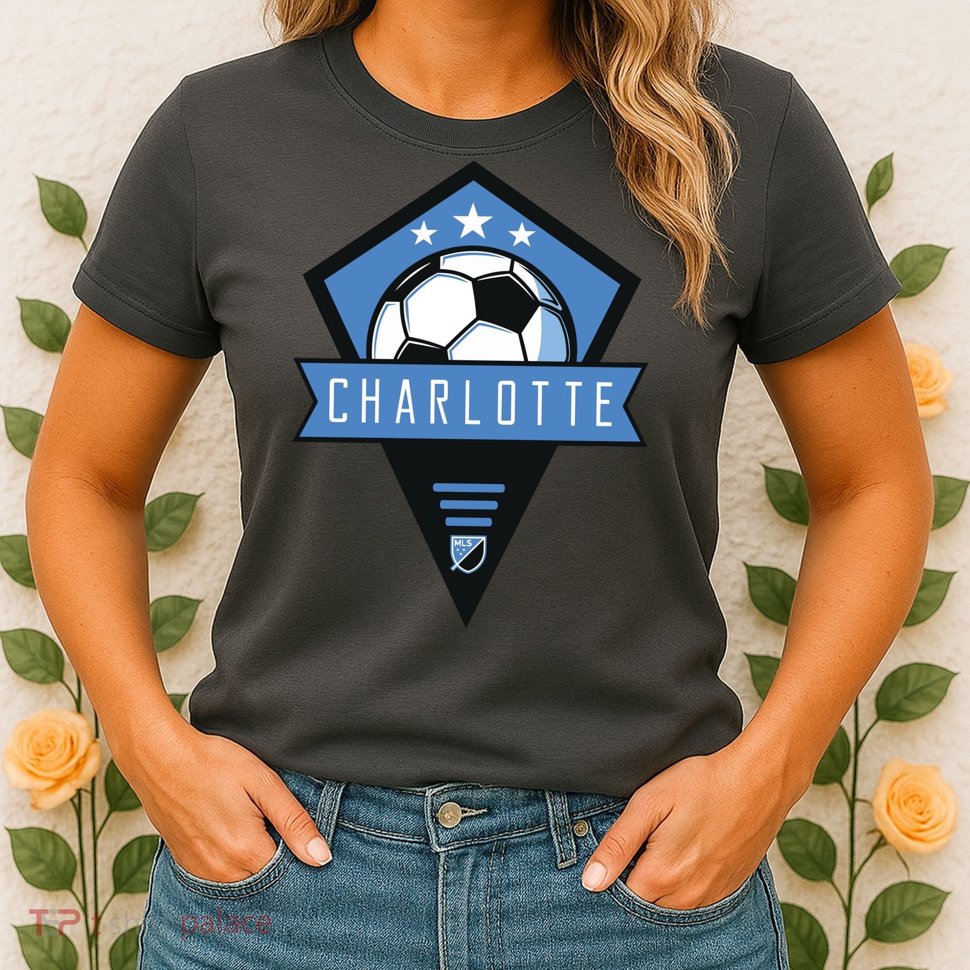 Cool Charlotte Soccer Jersey Women's T-Shirt