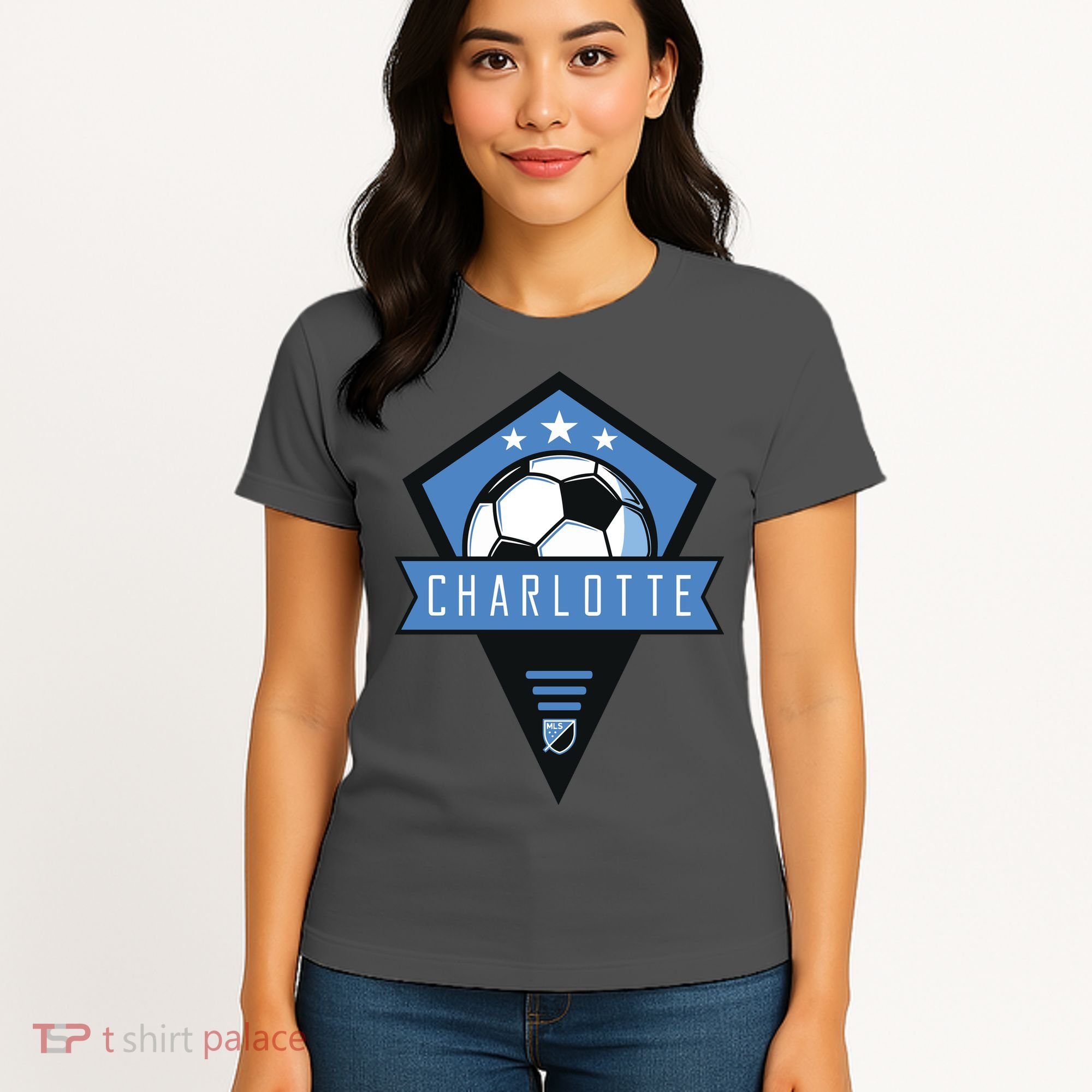Cool Charlotte Soccer Jersey Women's T-Shirt