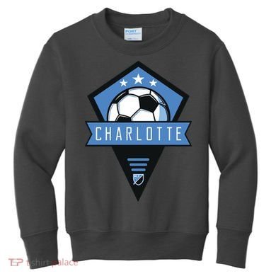 Cool Charlotte Soccer Jersey Kids Sweatshirt