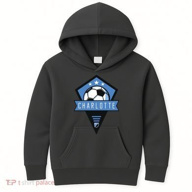 Cool Charlotte Soccer Jersey Kids Hoodie