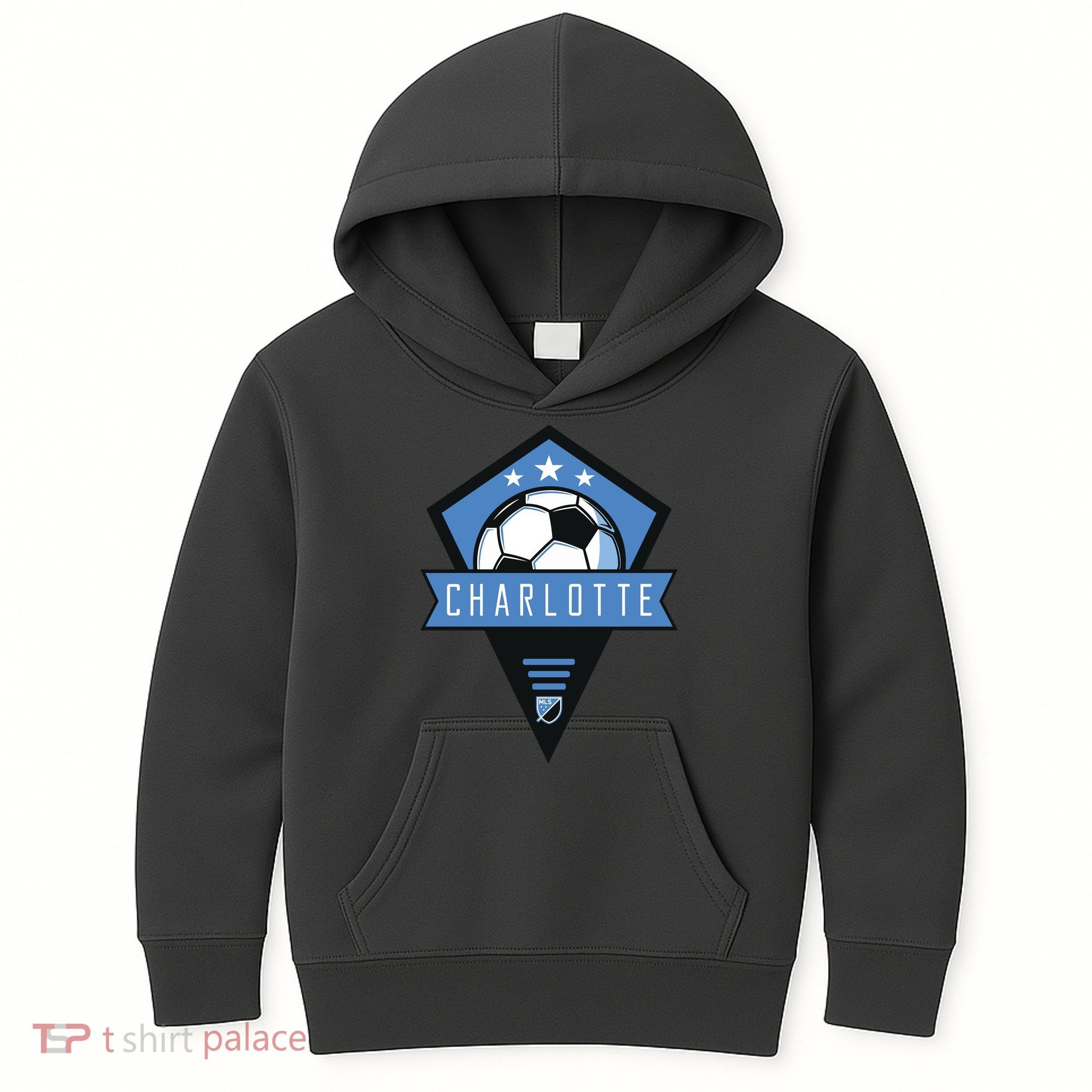 Cool Charlotte Soccer Jersey Kids Hoodie