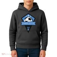 Cool Charlotte Soccer Jersey Kids Hoodie thumb 4