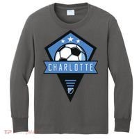 Cool Charlotte Soccer Jersey Kids Long Sleeve Shirt thumb 0