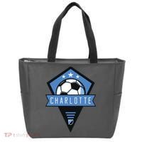Cool Charlotte Soccer Jersey Tote Bag thumb 0