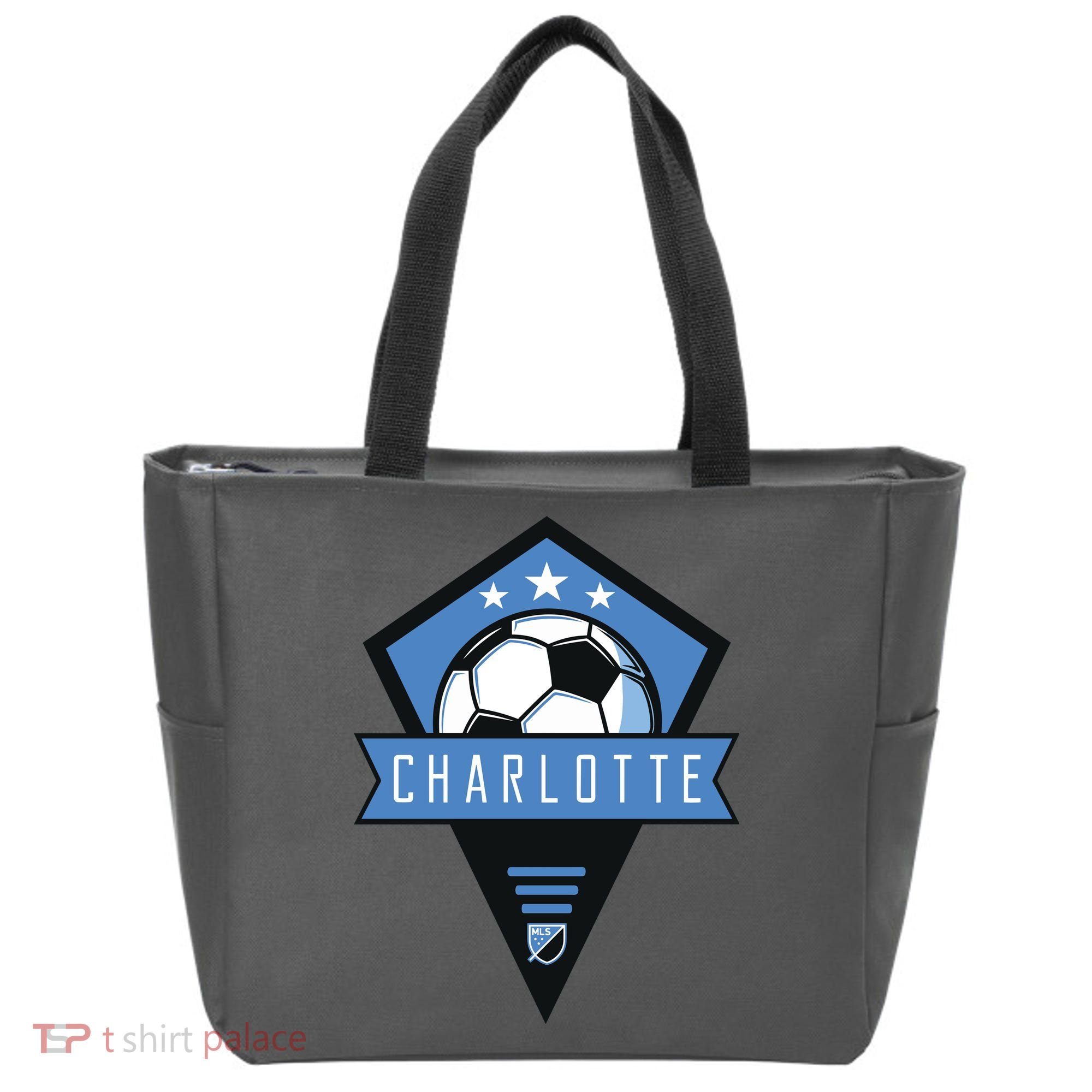 Cool Charlotte Soccer Jersey Tote Bag