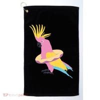 Cockatiel Cockatoo Summer Vacay Party Beach Vibes Funny Gift Golf Towel thumb 0