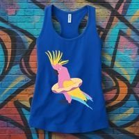 Cockatiel Cockatoo Summer Vacay Party Beach Vibes Funny Gift Women's Tank Top thumb 3
