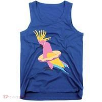Cockatiel Cockatoo Summer Vacay Party Beach Vibes Funny Gift Tank Top thumb 0