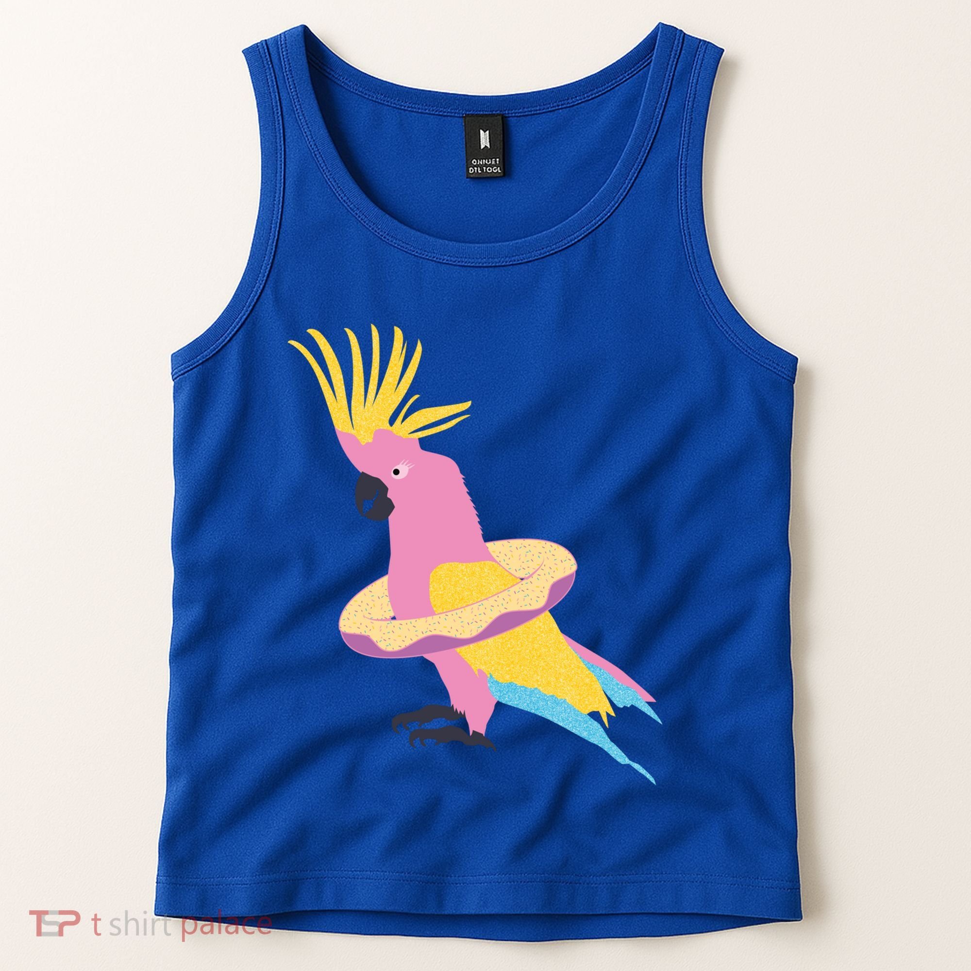 Cockatiel Cockatoo Summer Vacay Party Beach Vibes Funny Gift Tank Top