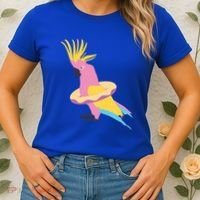 Cockatiel Cockatoo Summer Vacay Party Beach Vibes Funny Gift Women's T-Shirt thumb 2