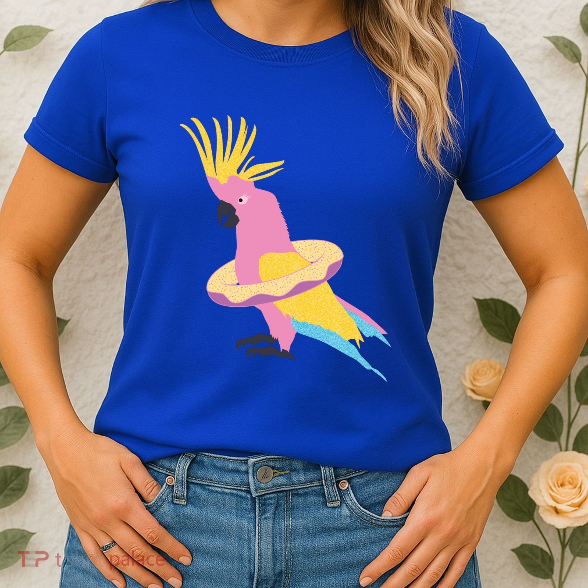 Cockatiel Cockatoo Summer Vacay Party Beach Vibes Funny Gift Women's T-Shirt