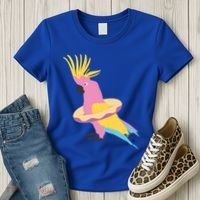 Cockatiel Cockatoo Summer Vacay Party Beach Vibes Funny Gift Women's T-Shirt thumb 3