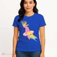 Cockatiel Cockatoo Summer Vacay Party Beach Vibes Funny Gift Women's T-Shirt thumb 4