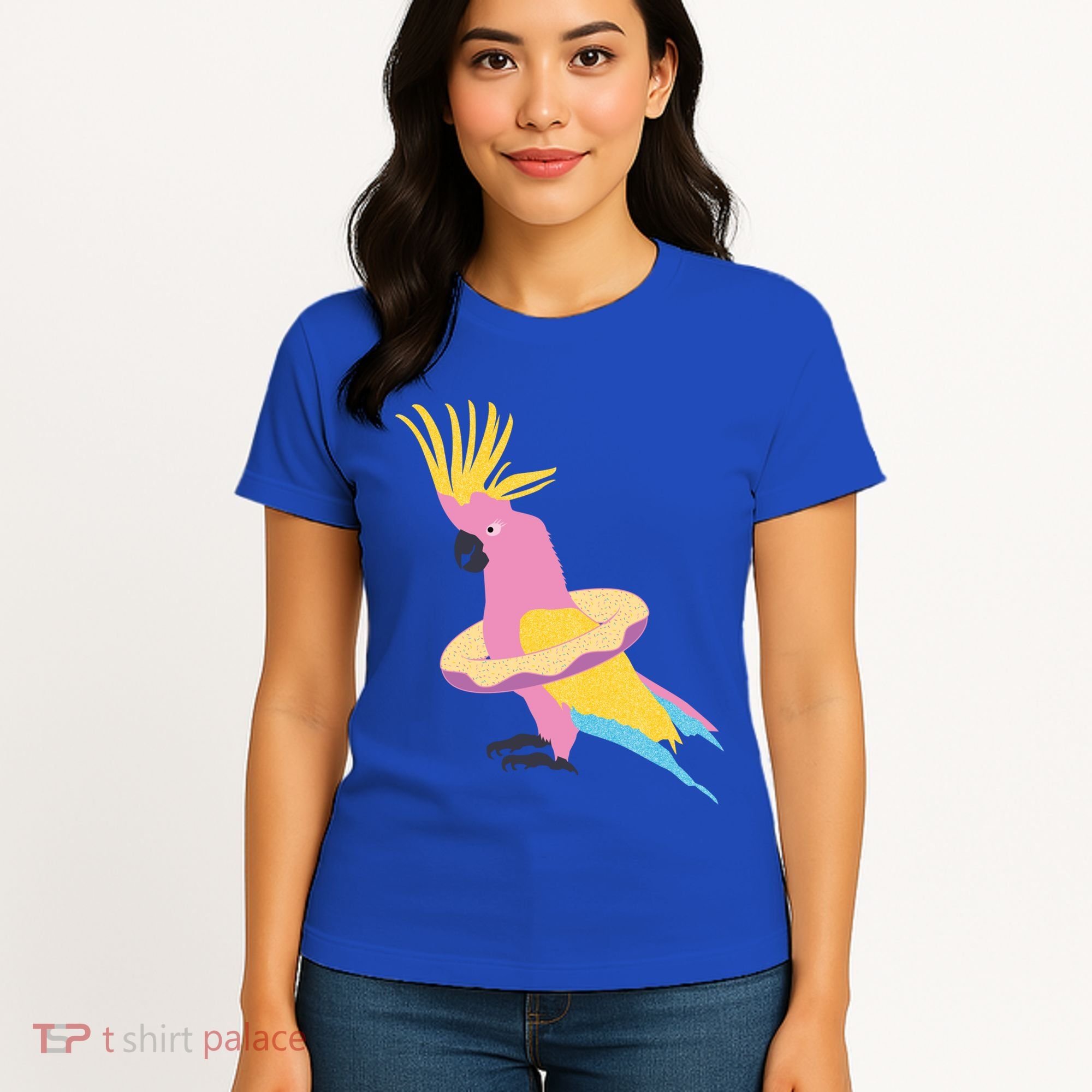 Cockatiel Cockatoo Summer Vacay Party Beach Vibes Funny Gift Women's T-Shirt