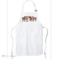 Christmas Cow Santa Claus Farmer Merry Christmas Apron thumb 0