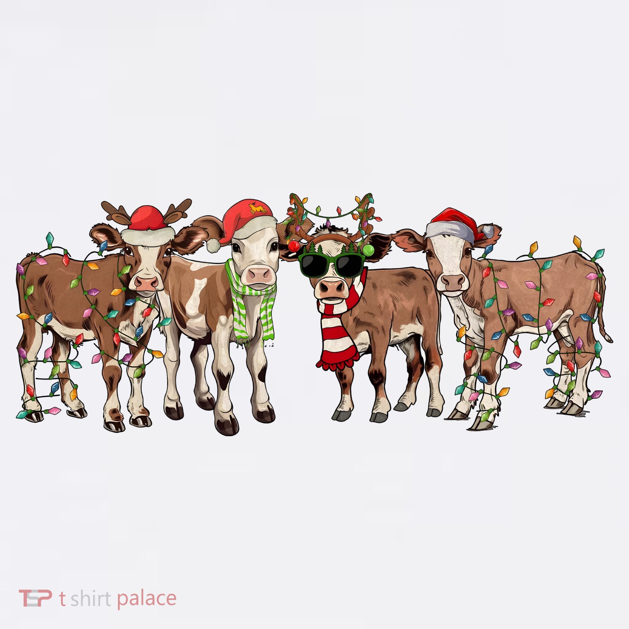 Christmas Cow Santa Claus Farmer Merry Christmas Women's Hoodie