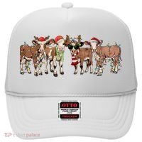 Christmas Cow Santa Claus Farmer Merry Christmas Hat thumb 0