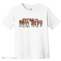 Christmas Cow Santa Claus Farmer Merry Christmas Toddler T-Shirt thumb 0