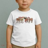 Christmas Cow Santa Claus Farmer Merry Christmas Toddler T-Shirt thumb 2
