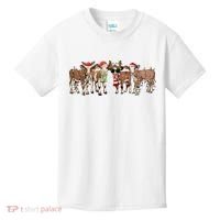 Christmas Cow Santa Claus Farmer Merry Christmas Kids T-Shirt thumb 0