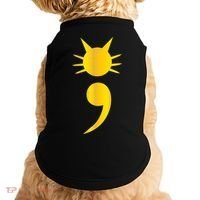 Cute Cat Semicolon May Mental Health Awareness Month Doggie Tank thumb 0