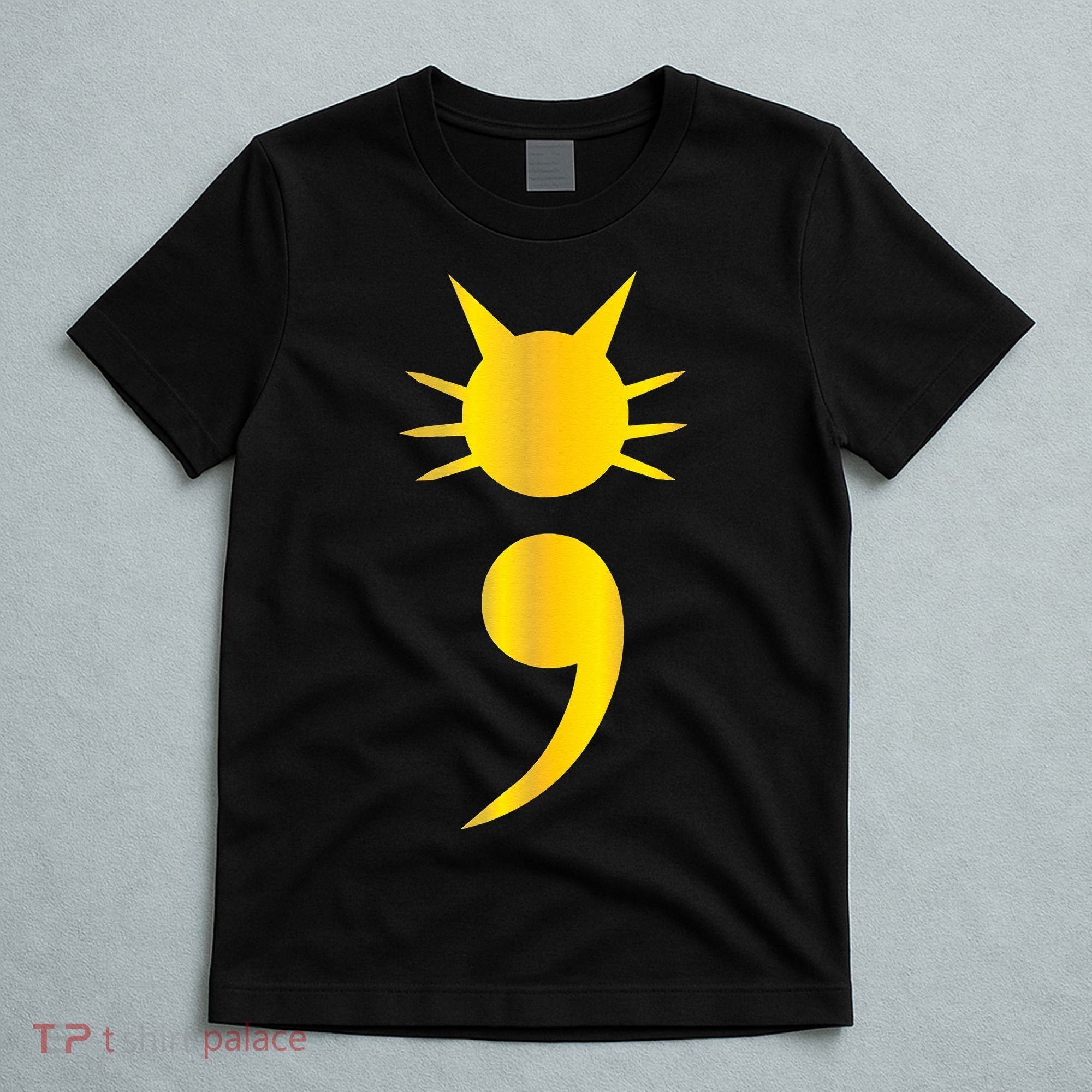 Cute Cat Semicolon May Mental Health Awareness Month T-Shirt