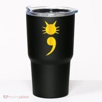 Cute Cat Semicolon May Mental Health Awareness Month Tumbler thumb 0