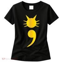 Cute Cat Semicolon May Mental Health Awareness Month Women's T-Shirt thumb 0